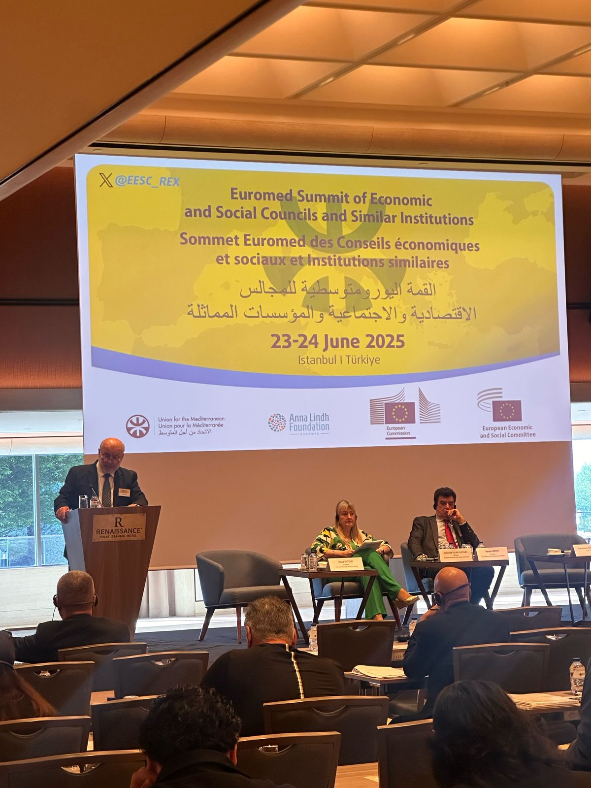 Participation de l'Union des Conseils Économiques et Sociaux Arabes et des institutions Similaires (UAESCSI) au Sommet Euro-méditerranéen des Conseils Économiques et Sociaux et des institutions Similaires en 2025