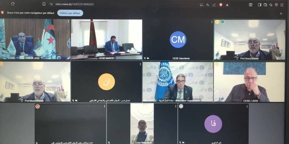 Réunion du Conseil d’Administration de l’Union des Conseils Économiques et Sociaux Arabes et Institutions Similaires, le 14 septembre  2025